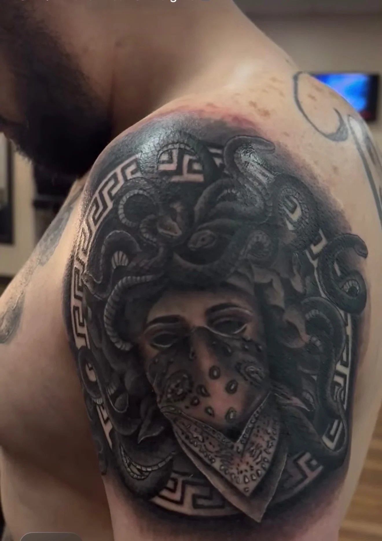 Black & Grey Realism tattoo by Ronnie Gunter