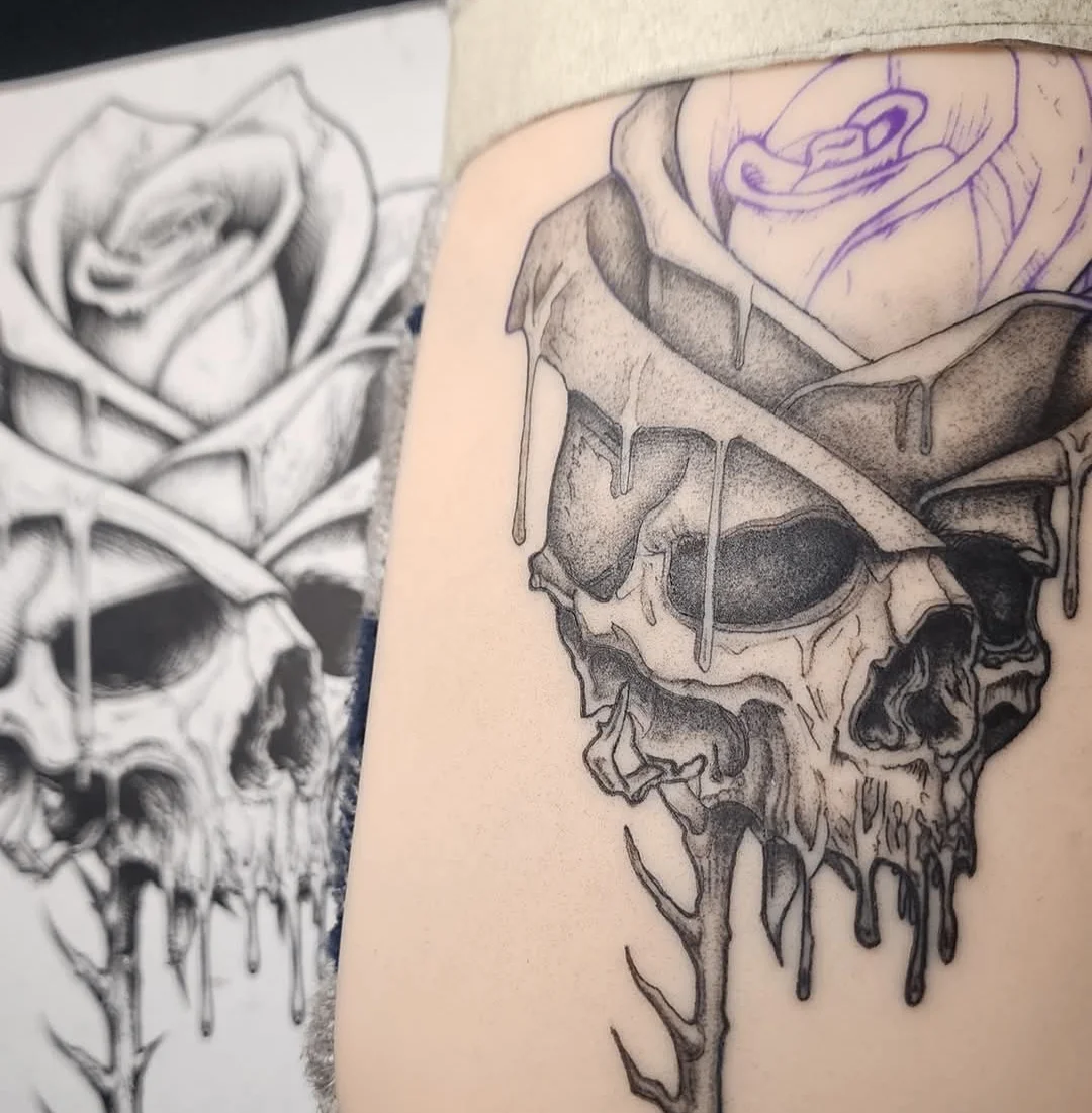 Black & Grey tattoo by 9Jordan3campbell9
