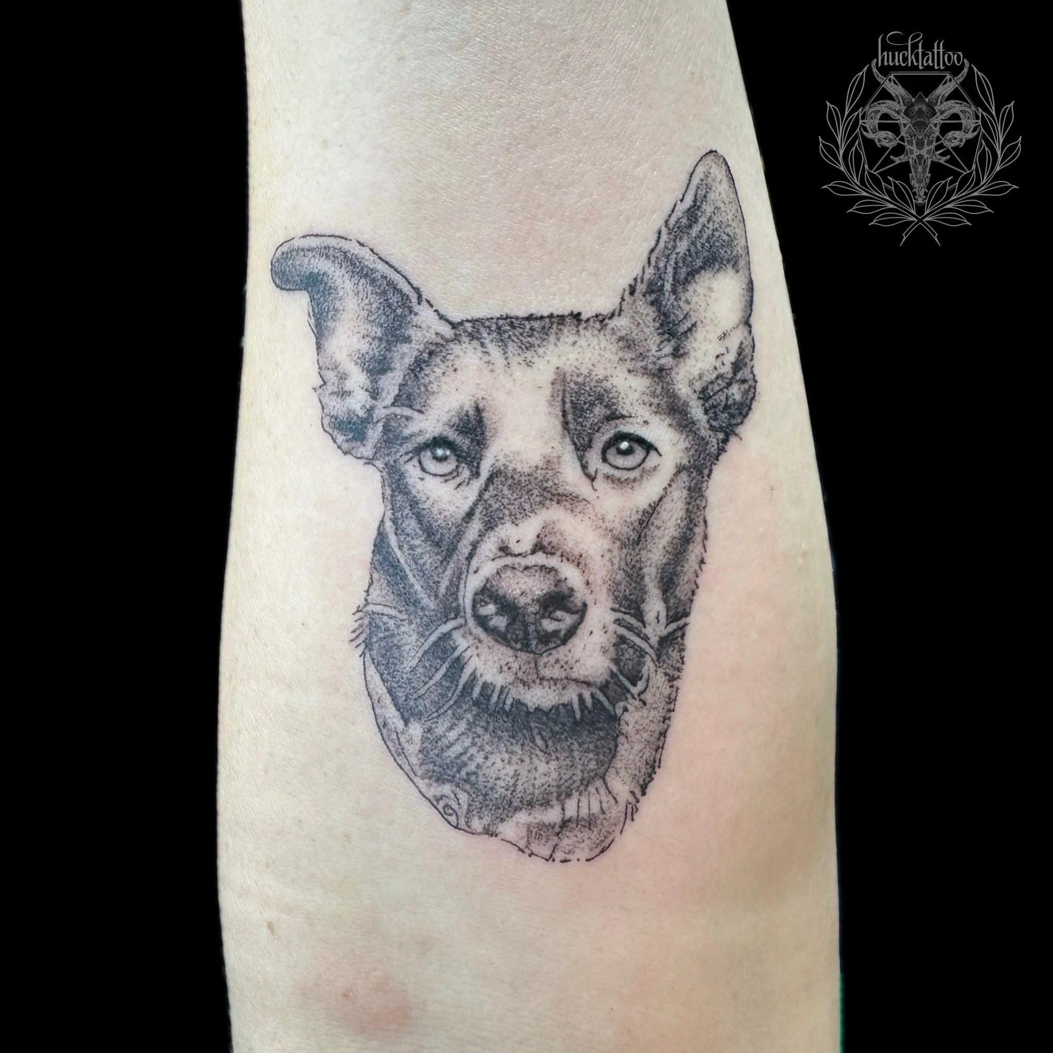Dotwork tattoo by Huck Navarro
