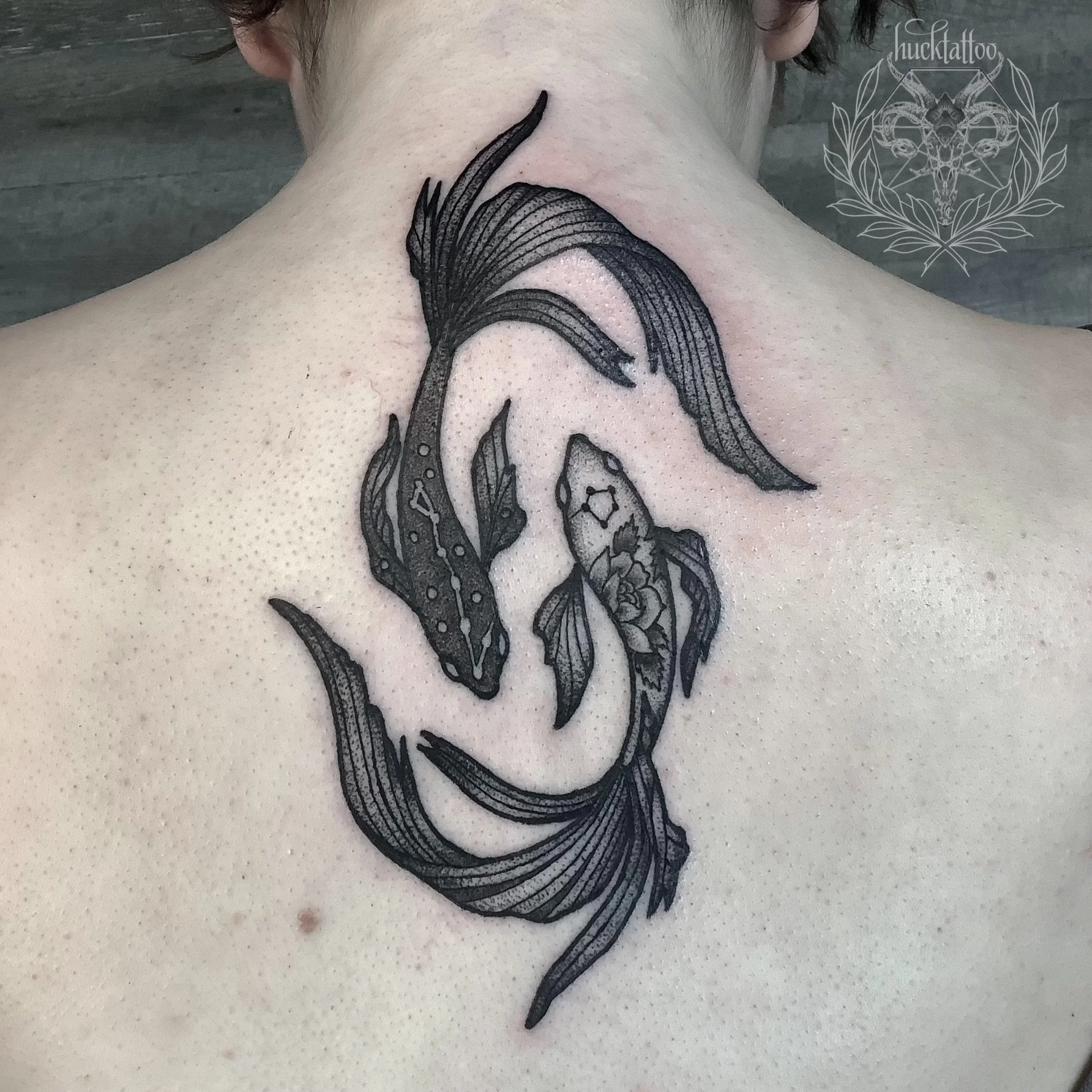Blackwork tattoo by Huck Navarro
