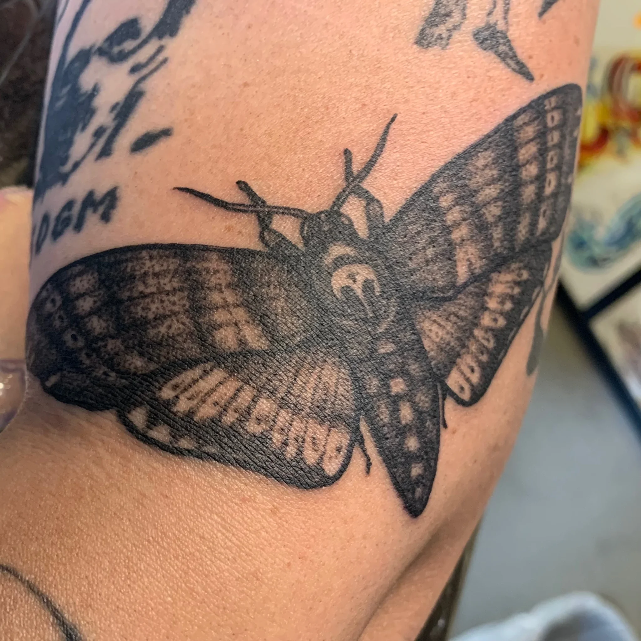 Black & Grey tattoo by Huck Navarro