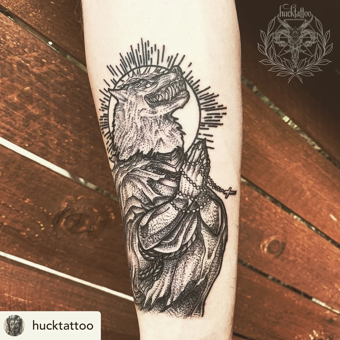 Dotwork tattoo by Huck Navarro