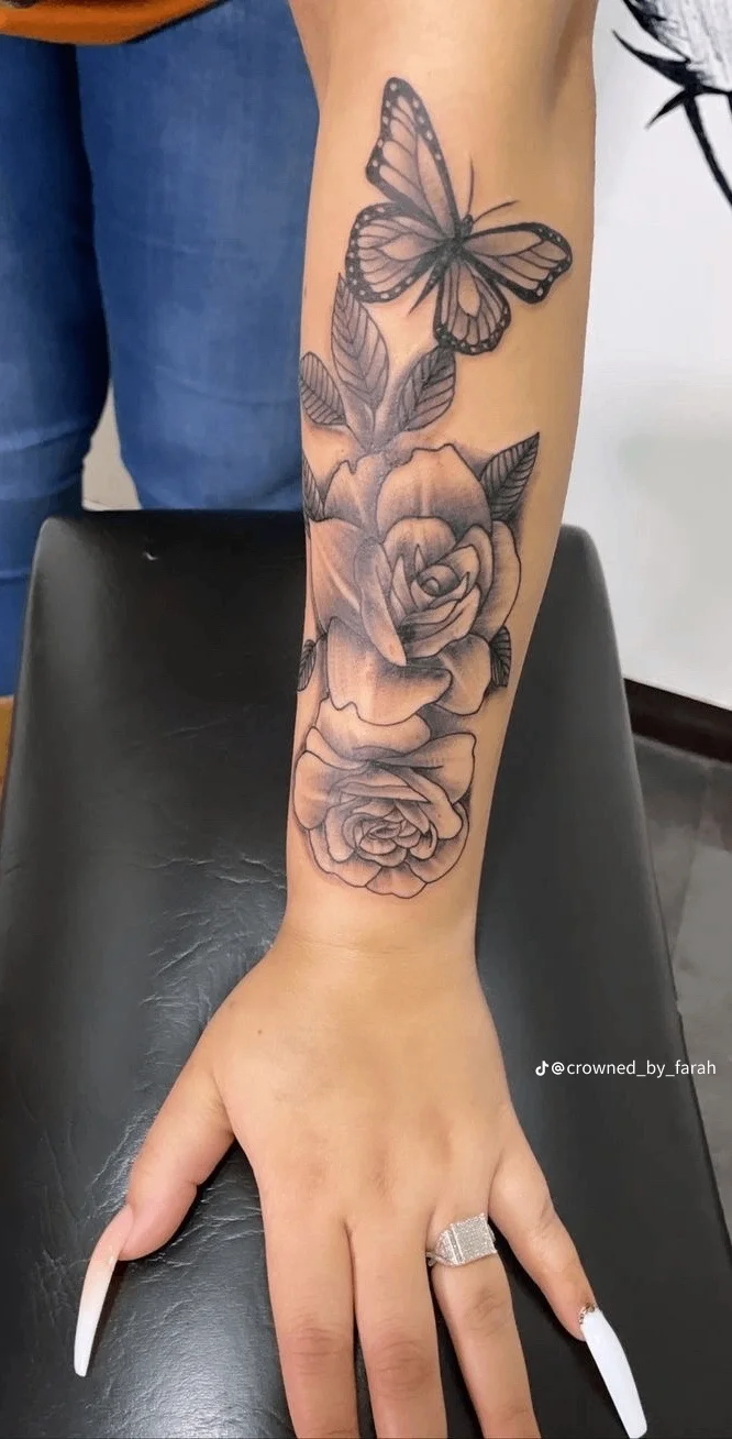 Black & Grey tattoo by Anabella Scarlett