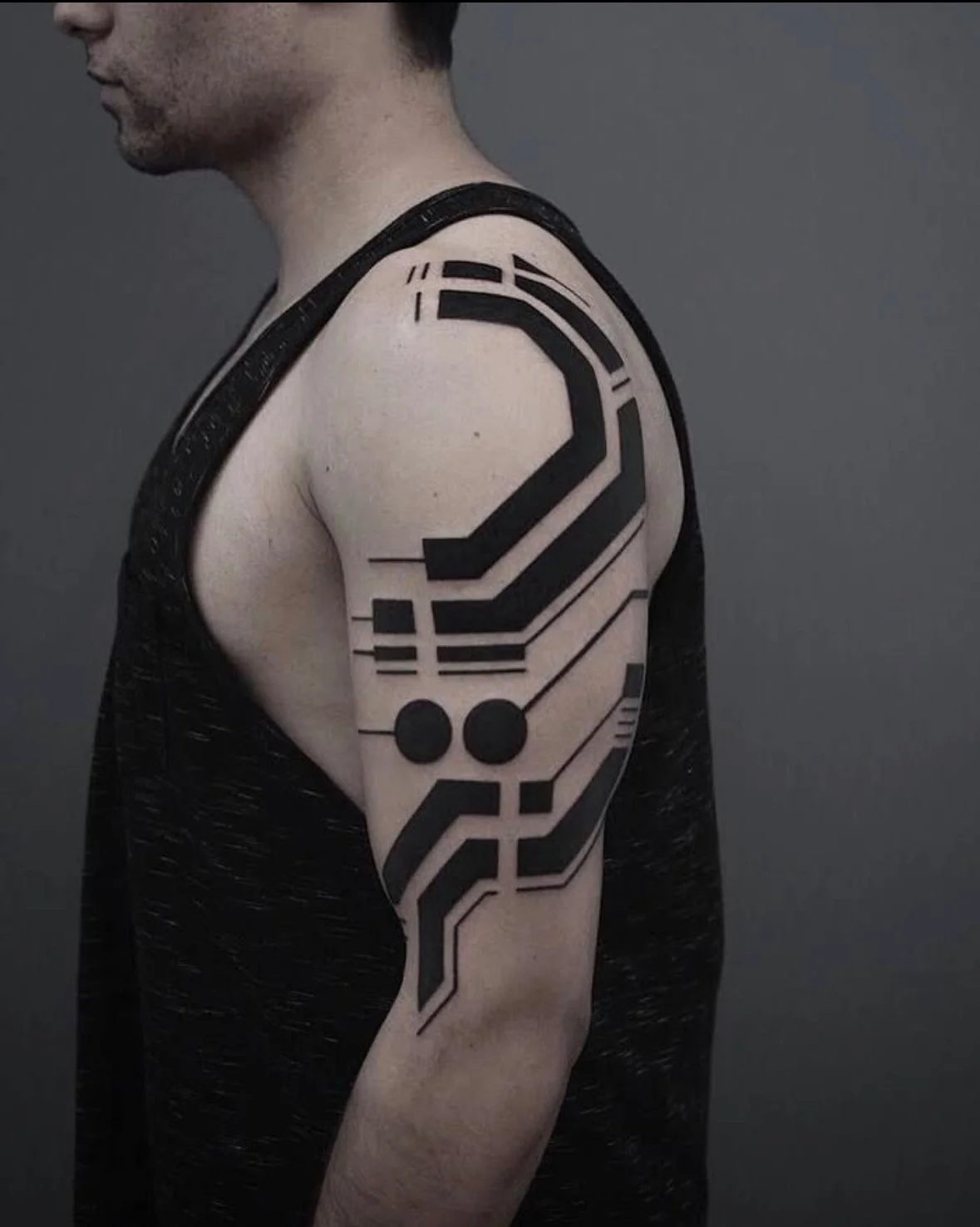 Blackwork tattoo by Karenforester437