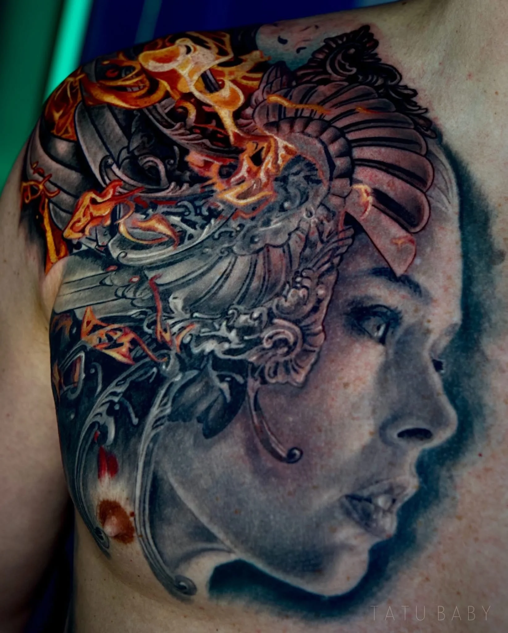 Neo-Traditional tattoo by tatubaby1028