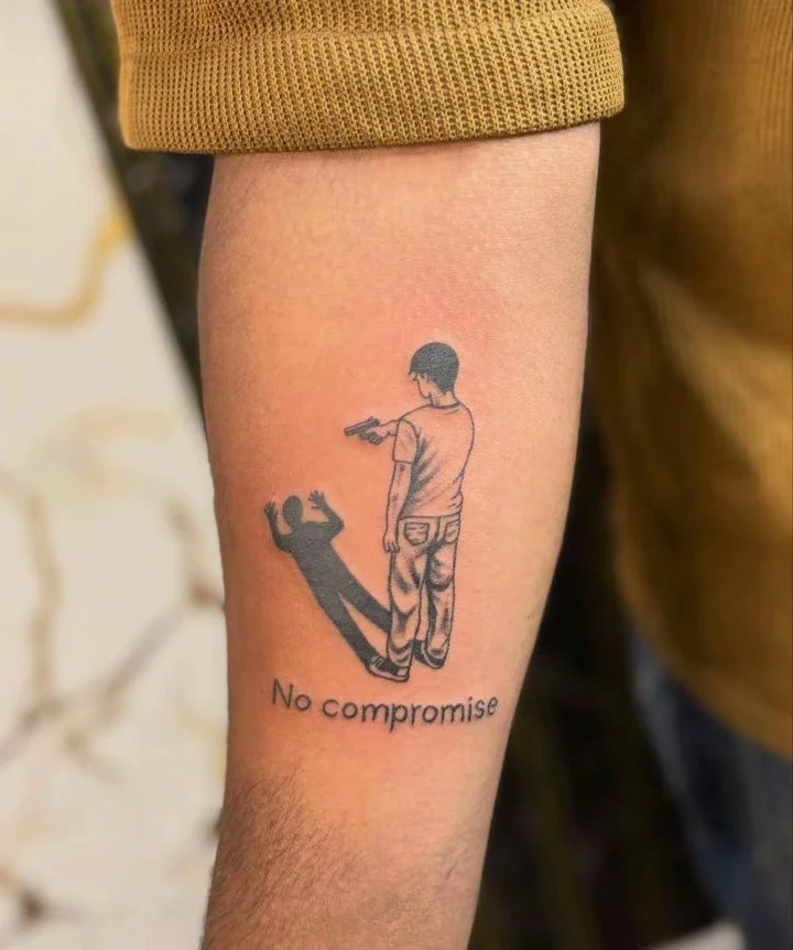Illustrative tattoo by Jay Tattoo