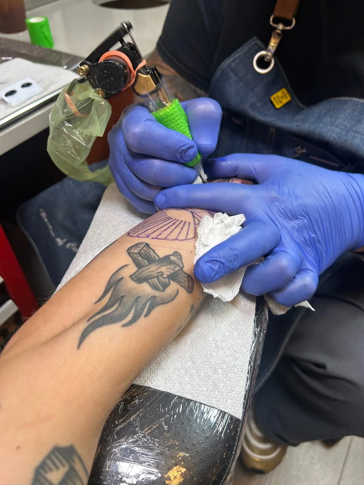 American Traditional tattoo by Wayne