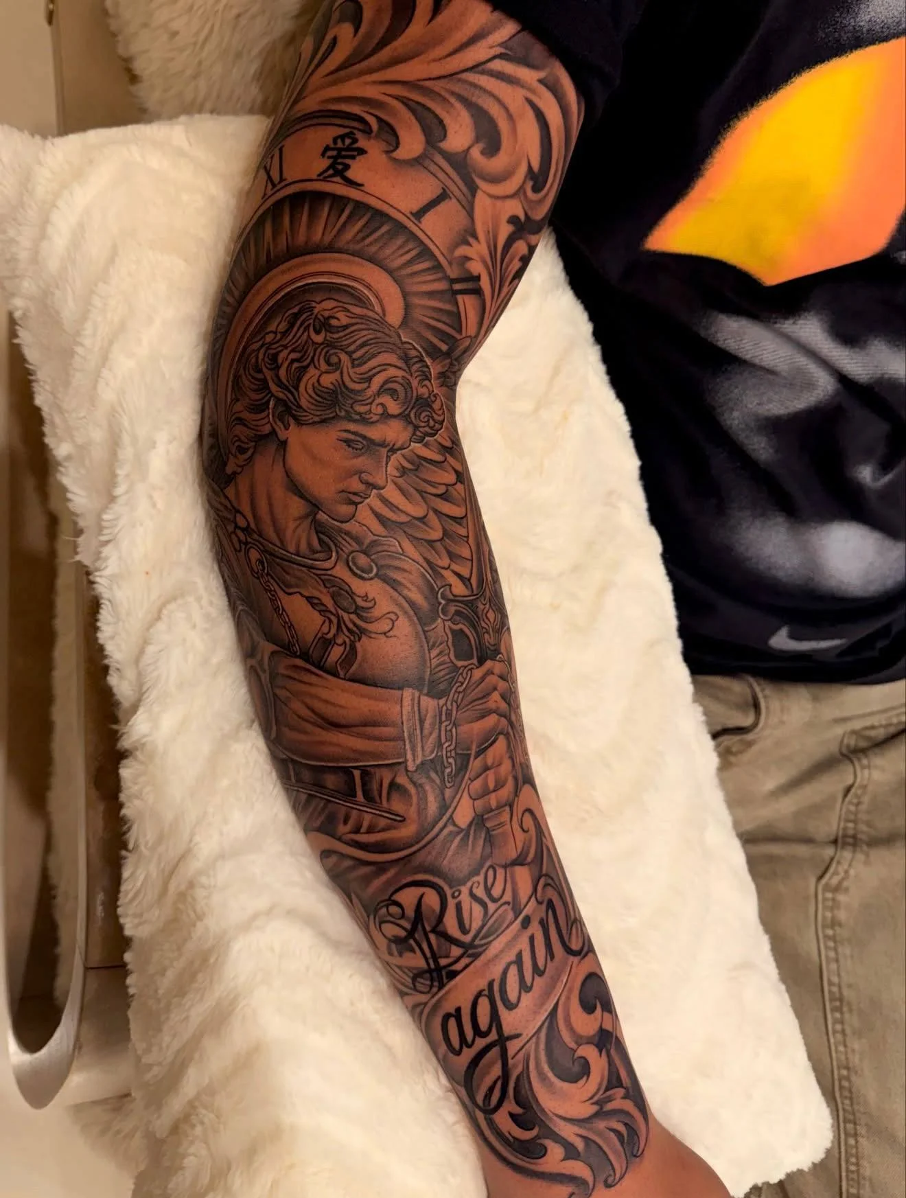 Black & Grey tattoo by RockRollG
