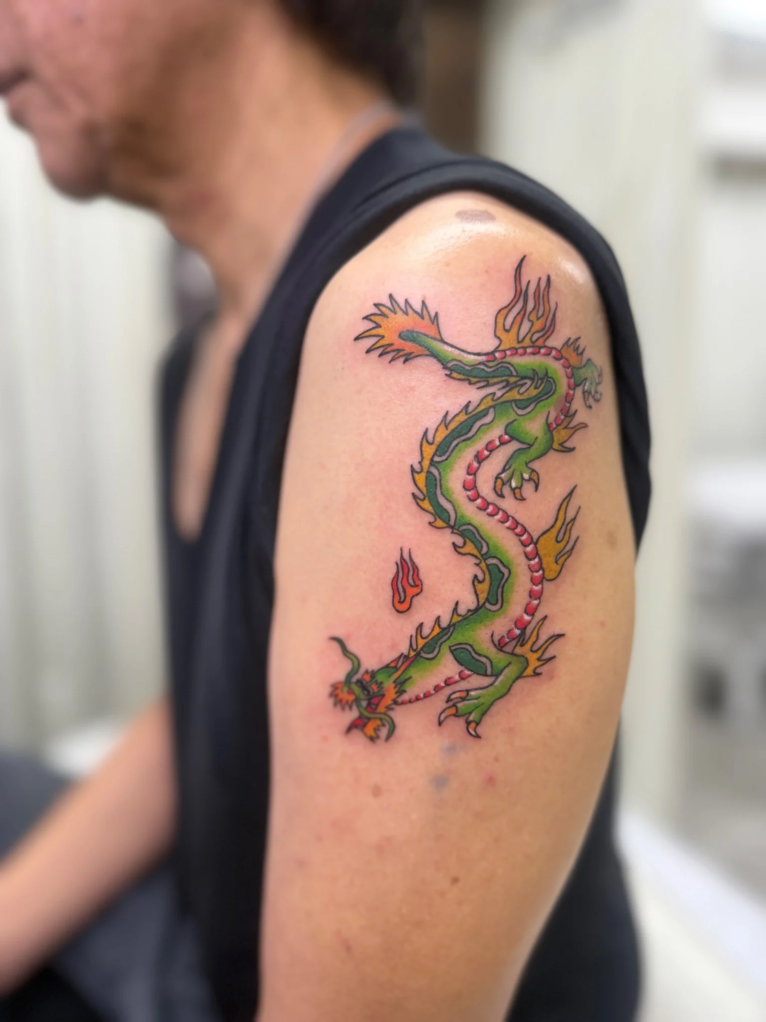 Neo-Traditional tattoo by Kim Moribayashi