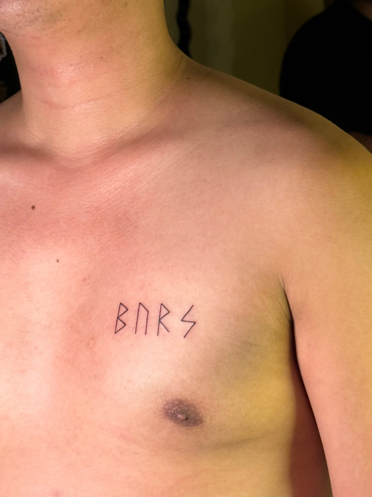 Fine Line tattoo by Armando Villamayor III