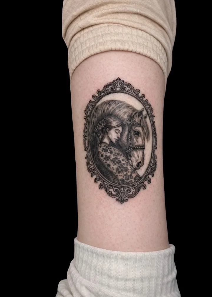 Fine Line tattoo by Ehab Tattoos