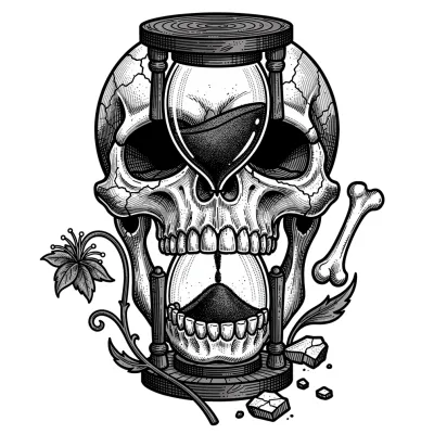Memento Mori, Illustrative tattoo flash design