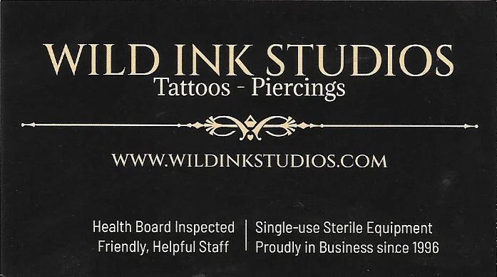 Wild Ink Studios 6 tattoo shop in Belleville, ON