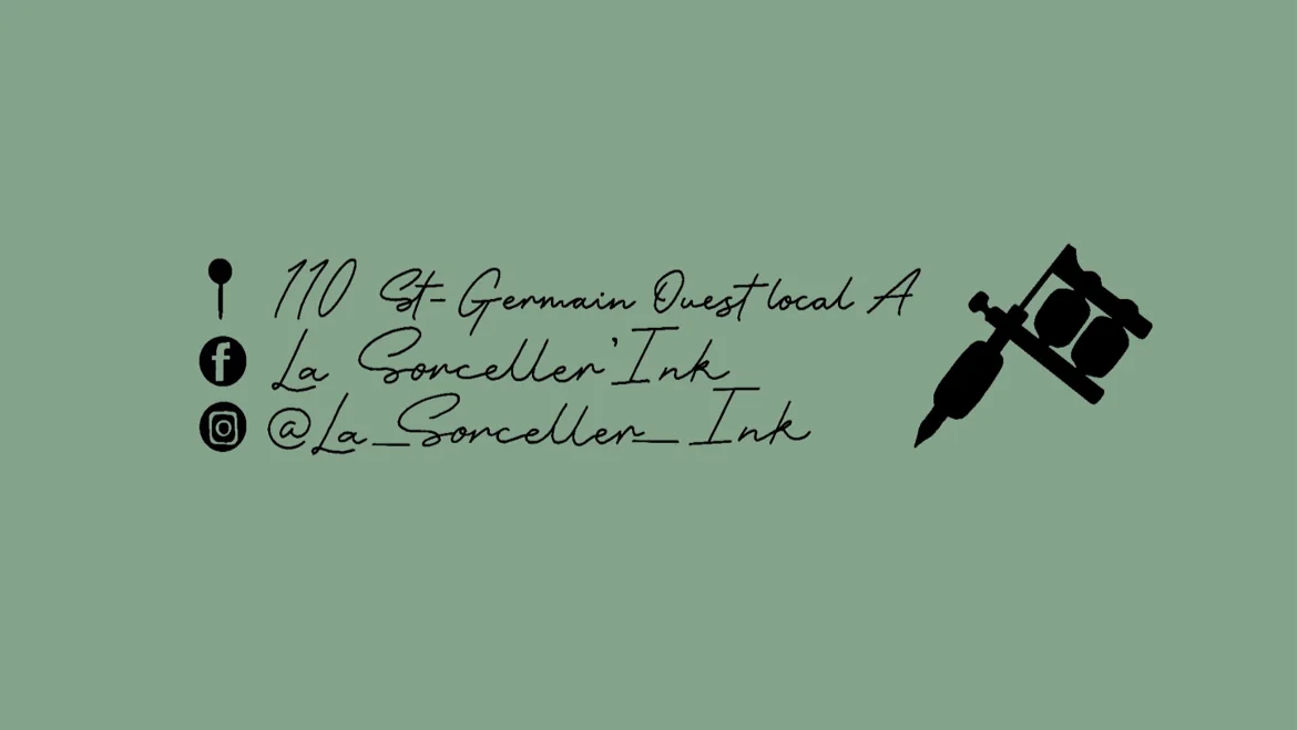 Sorceller'Ink tattoo shop in Rimouski, QC