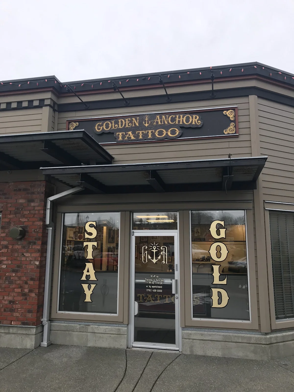 Golden Anchor Tattoo tattoo shop in Campbell River, BC