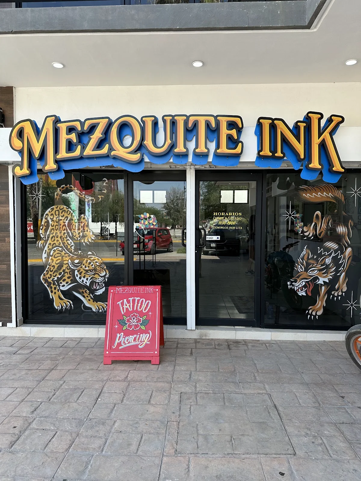 Mezquite Ink tattoo shop in Torreon, Coah.