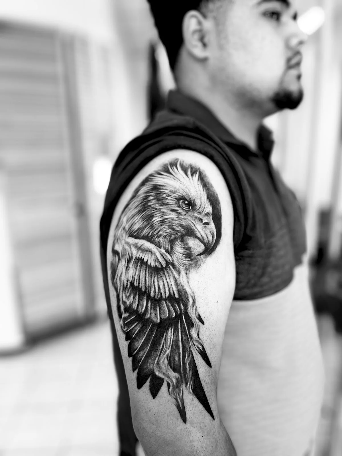 Tattoo Artist Eduardo Reyes tattoo shop in Reynosa, Tamps.
