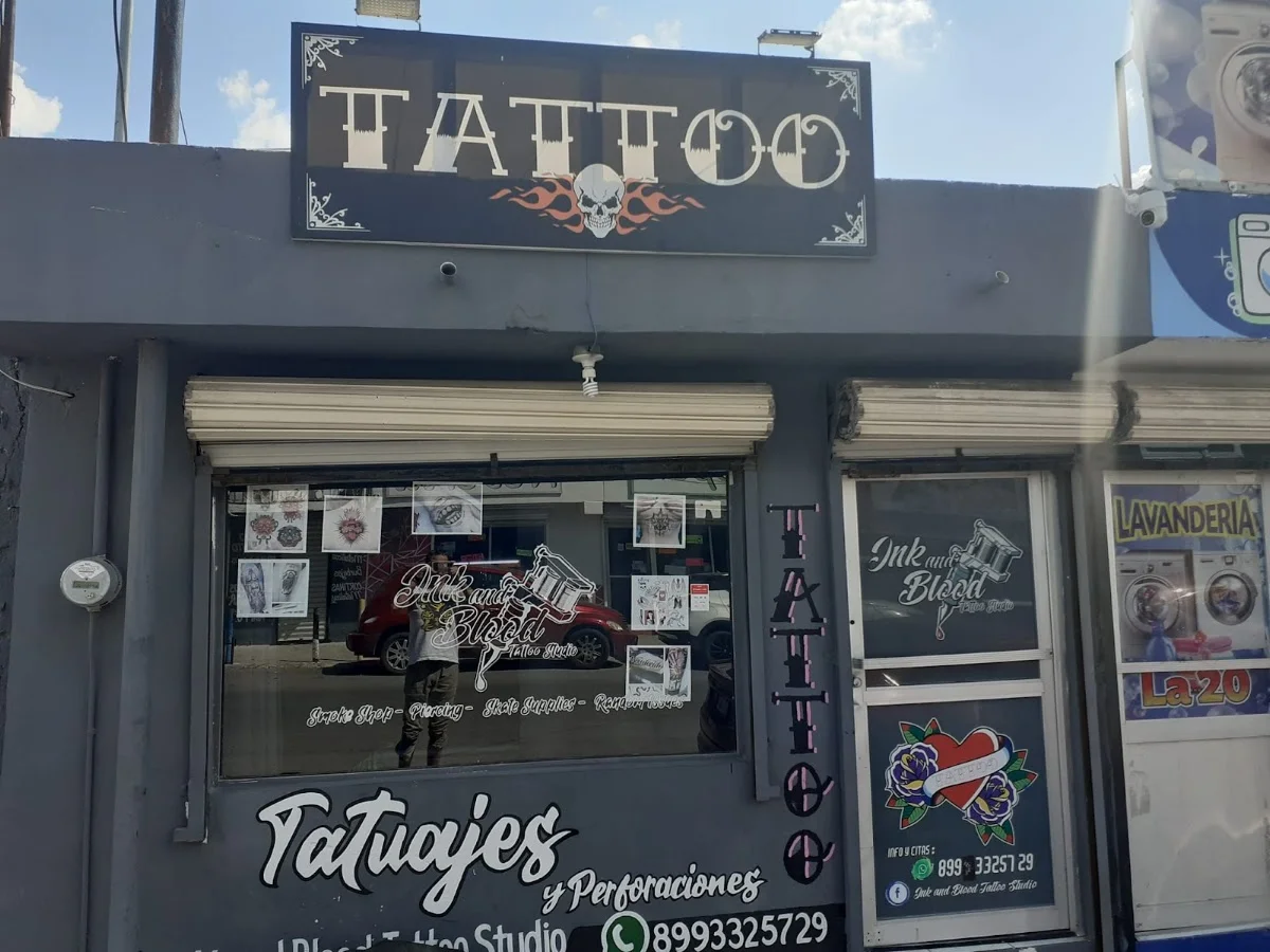 INK & BLOOD TATTOO STUDIOS tattoo shop in Reynosa, Tamps.