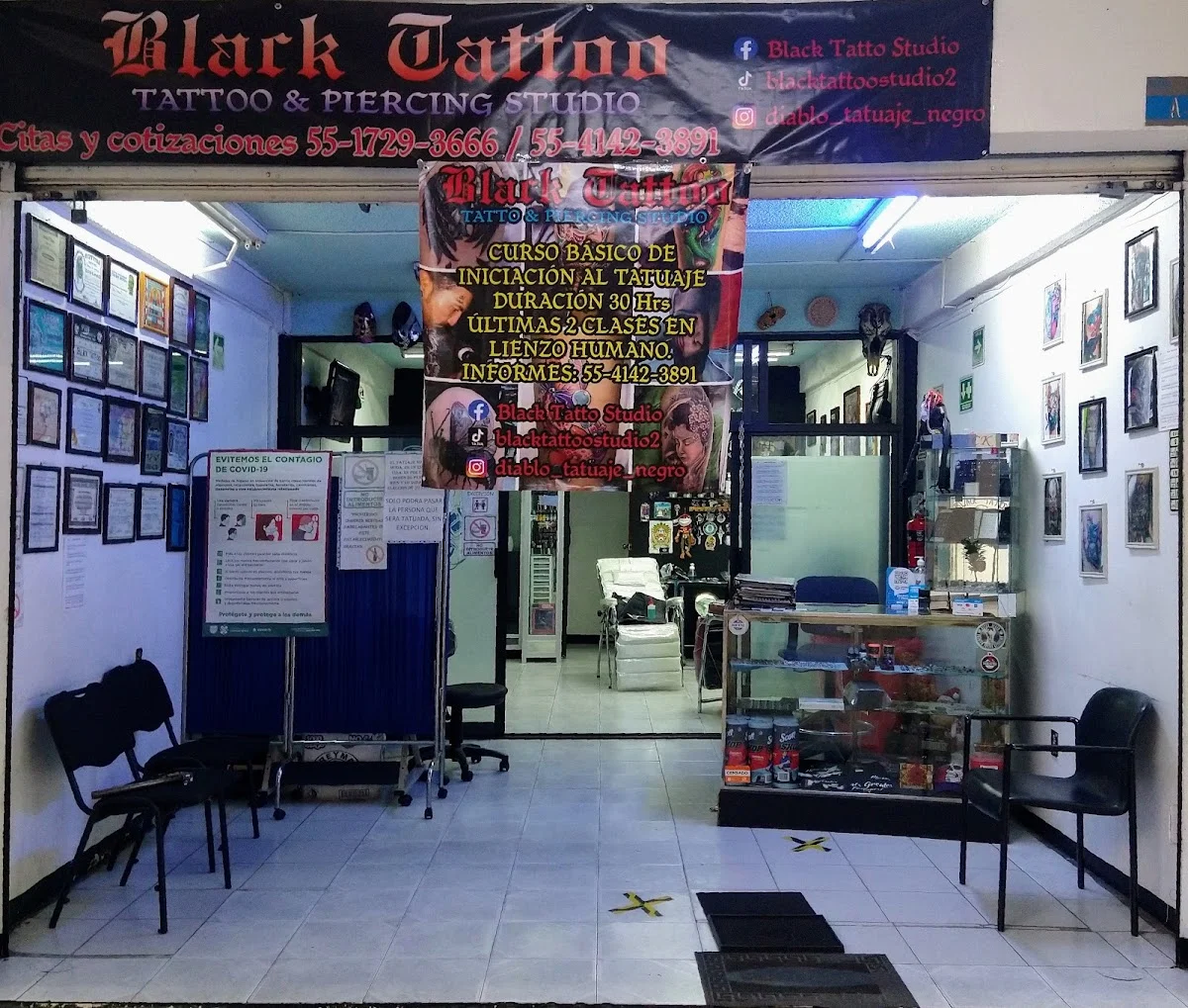 Black Tattoo Studio tattoo shop in Gustavo Adolfo Madero, CDMX