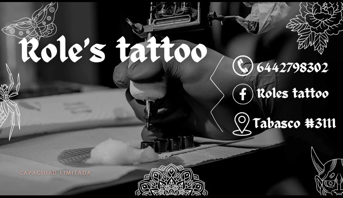Role's tattoo tattoo shop in Ciudad Obregon, Son.