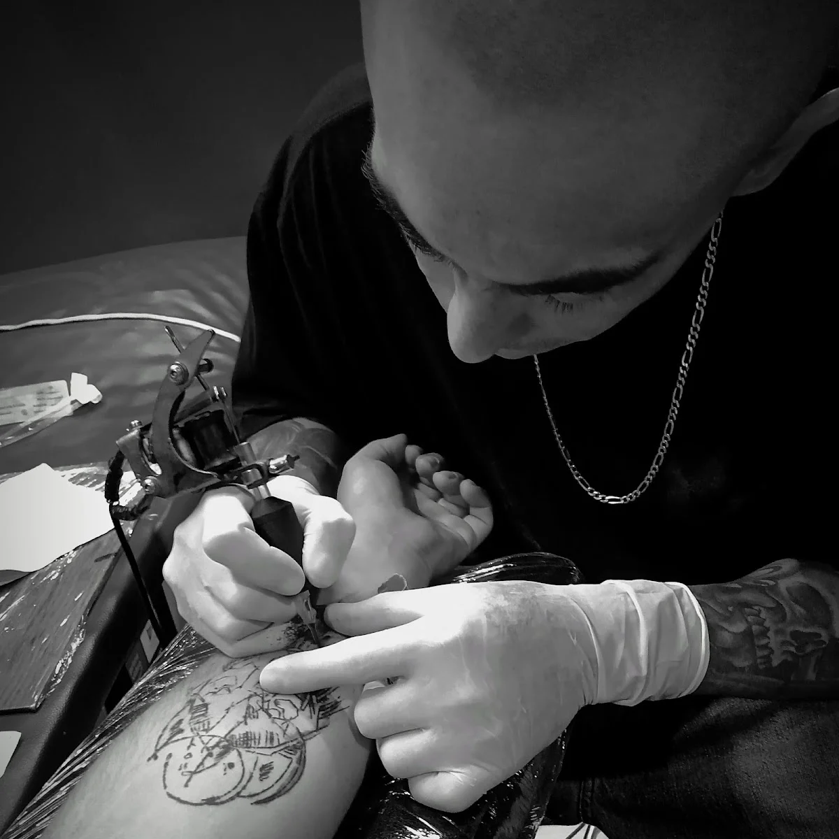 Mr. Grumps Tattoos tattoo shop in Ensenada, B.C.