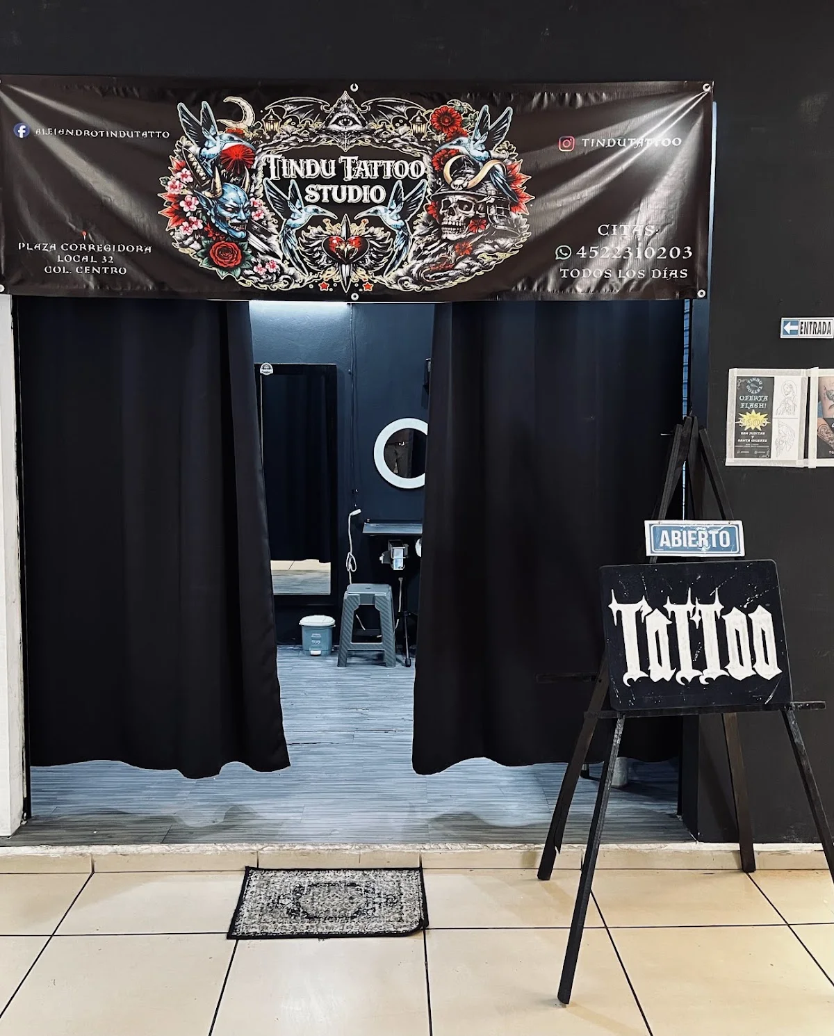 AlejandroTinduTattoo tattoo shop in Uruapan, Mich.