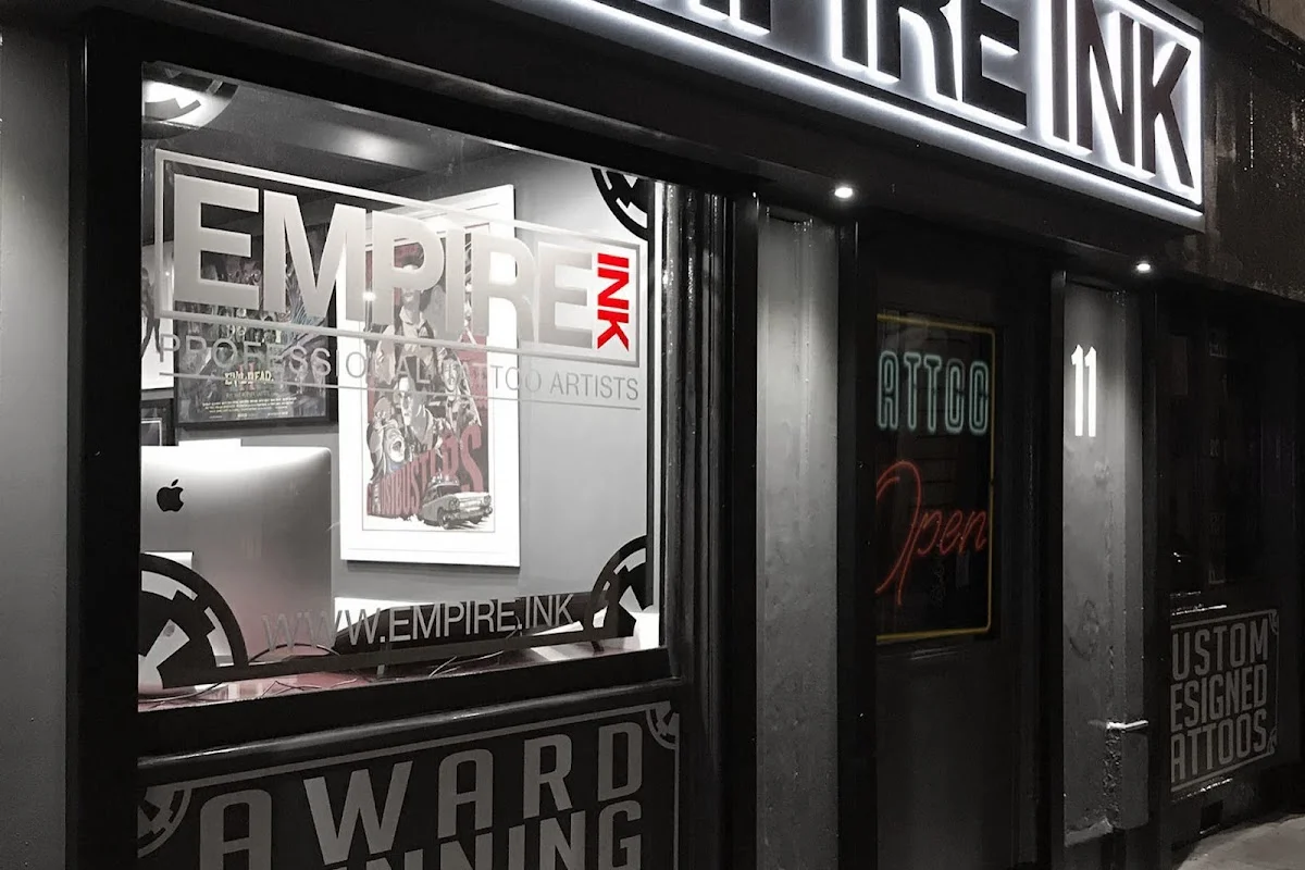 Empire Ink tattoo shop in Edinburgh, SCT
