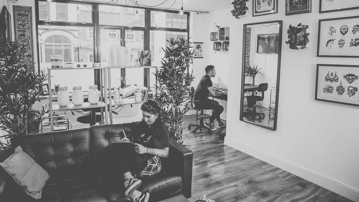 Long Story Short Tattoo Lounge tattoo shop in Reading, ENG