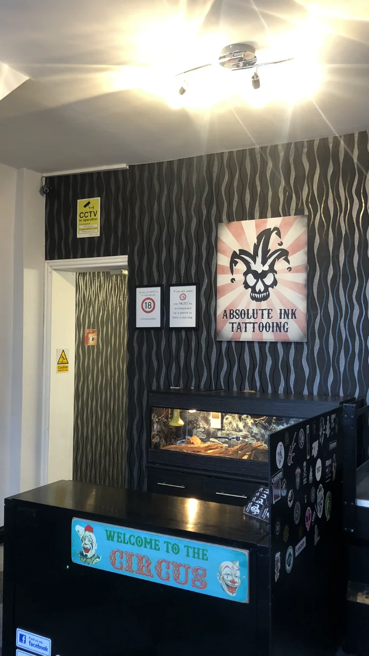 Absolute Ink Tattooing tattoo shop in Reading, ENG