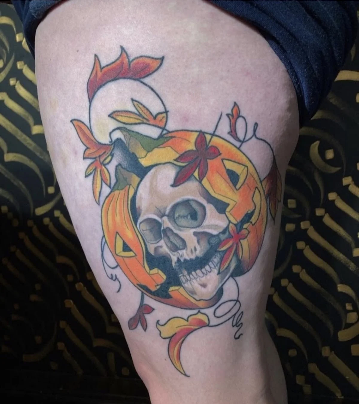 Black house tattoo studio photo