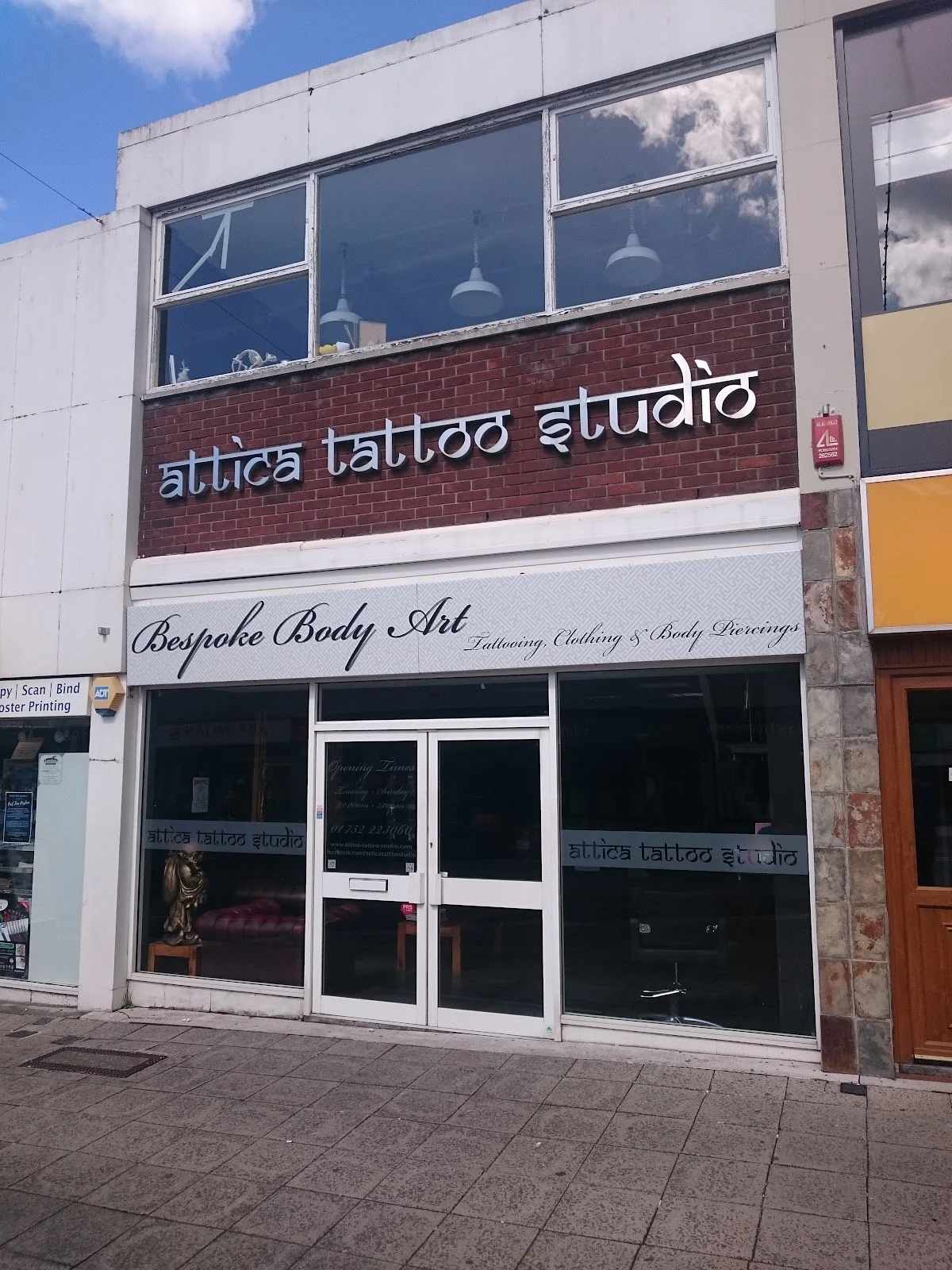 Attica Tattoo Studio tattoo shop in Plymouth, ENG