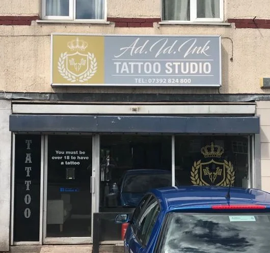 Ad I.D Ink tattoo shop in Wolverhampton, ENG