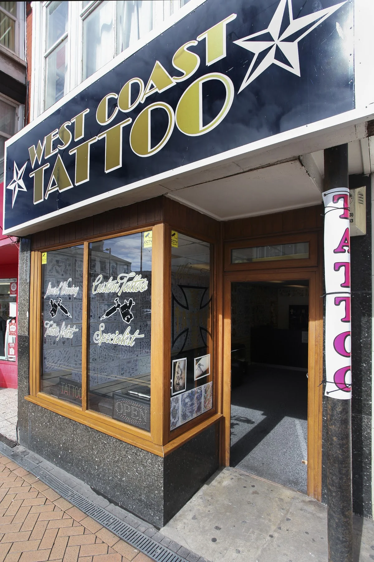 West Coast Tattoos tattoo shop in Blackpool, ENG