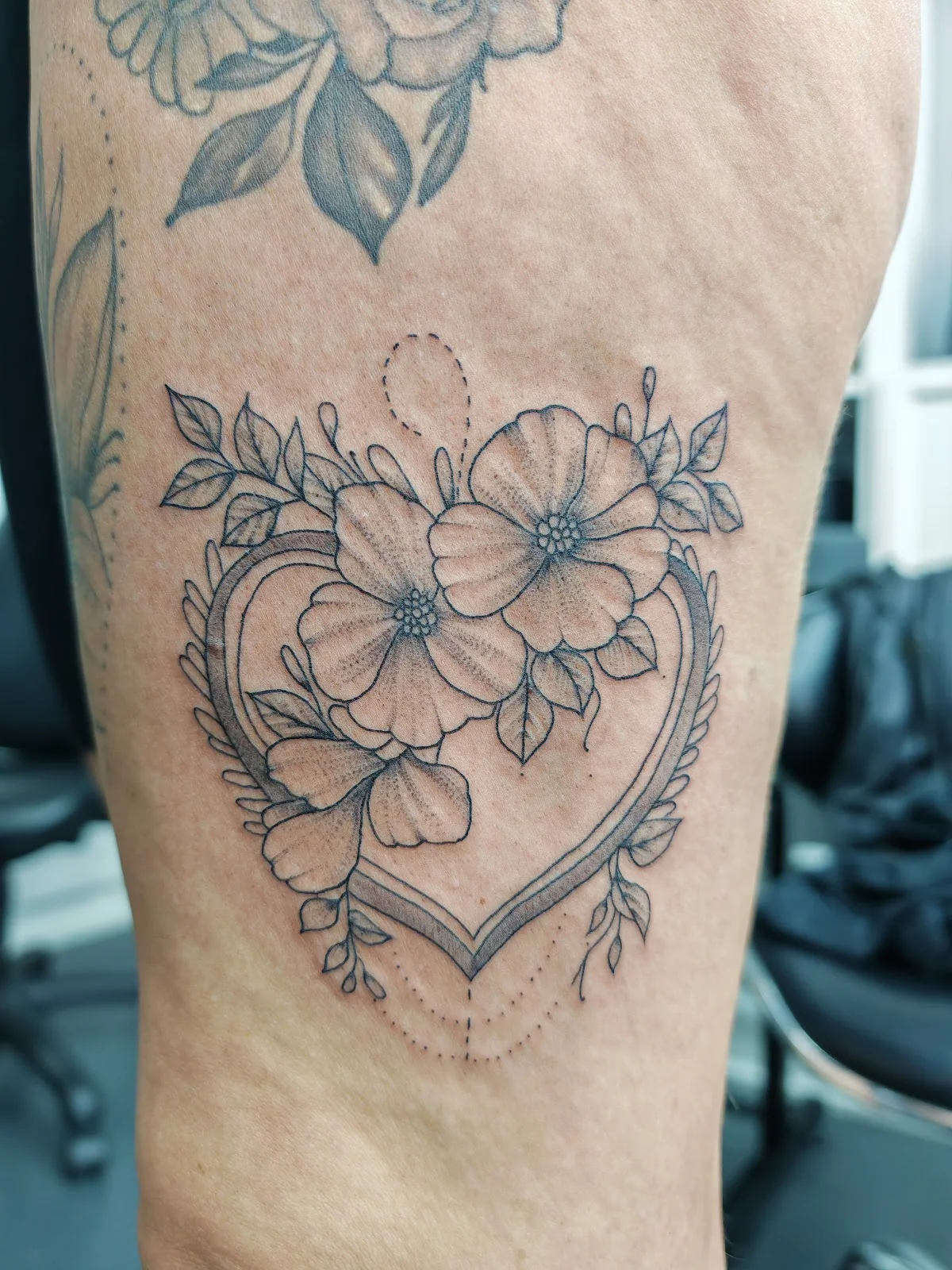 Cherry red tattoo photo