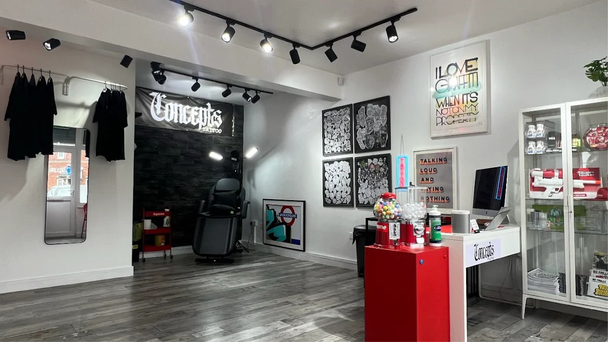 Concepts Tattoo tattoo shop in Swindon, ENG
