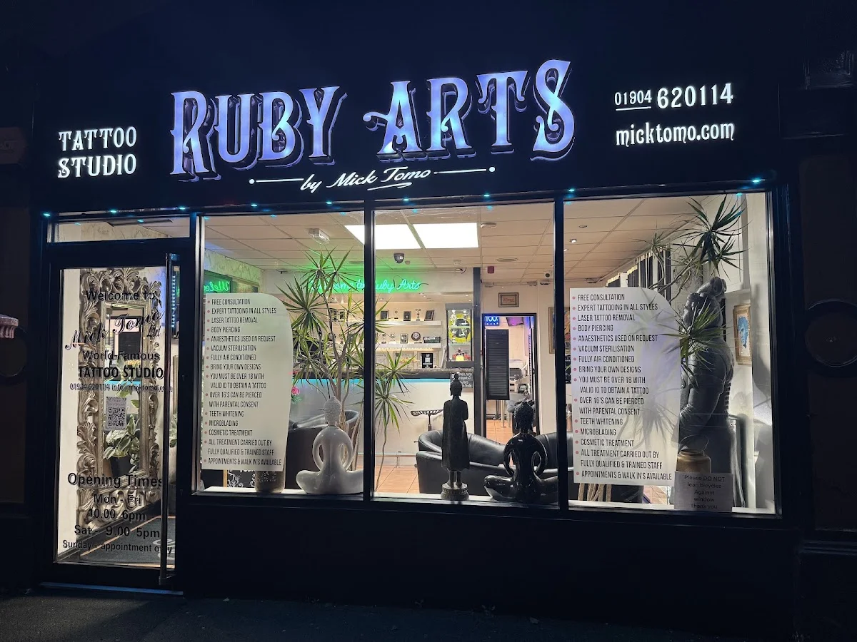Ruby Arts Tattooing tattoo shop in York, ENG