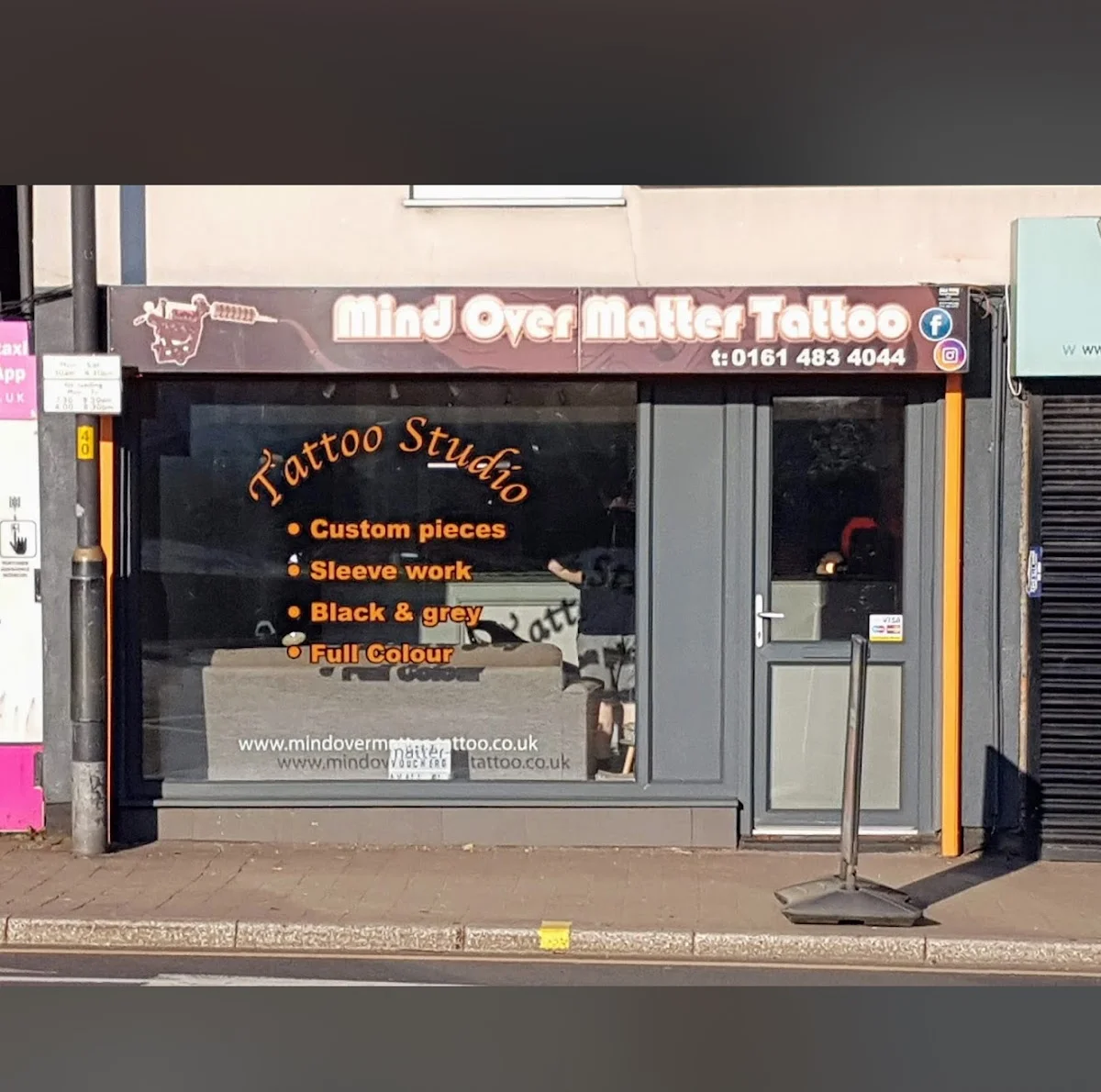 Mind Over Matter Tattoo studio tattoo shop in Stockport, ENG