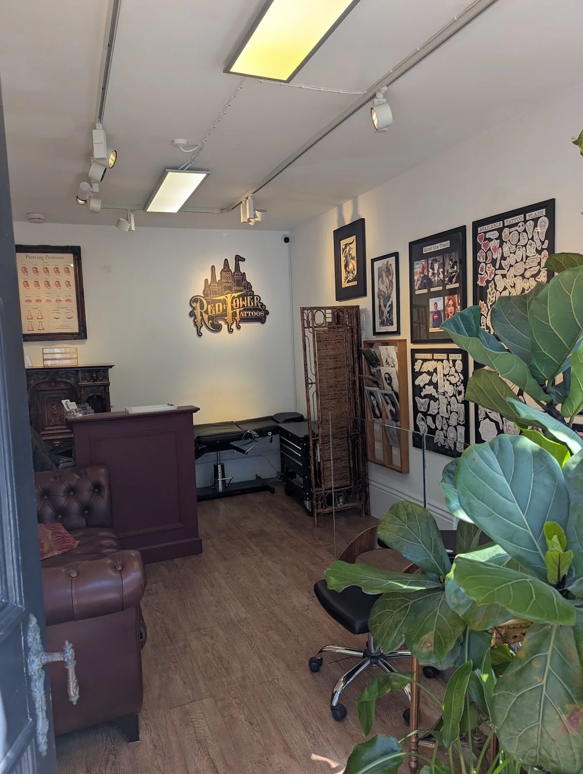 Red Tower Tattoos & Piercings tattoo shop in Brighton, ENG