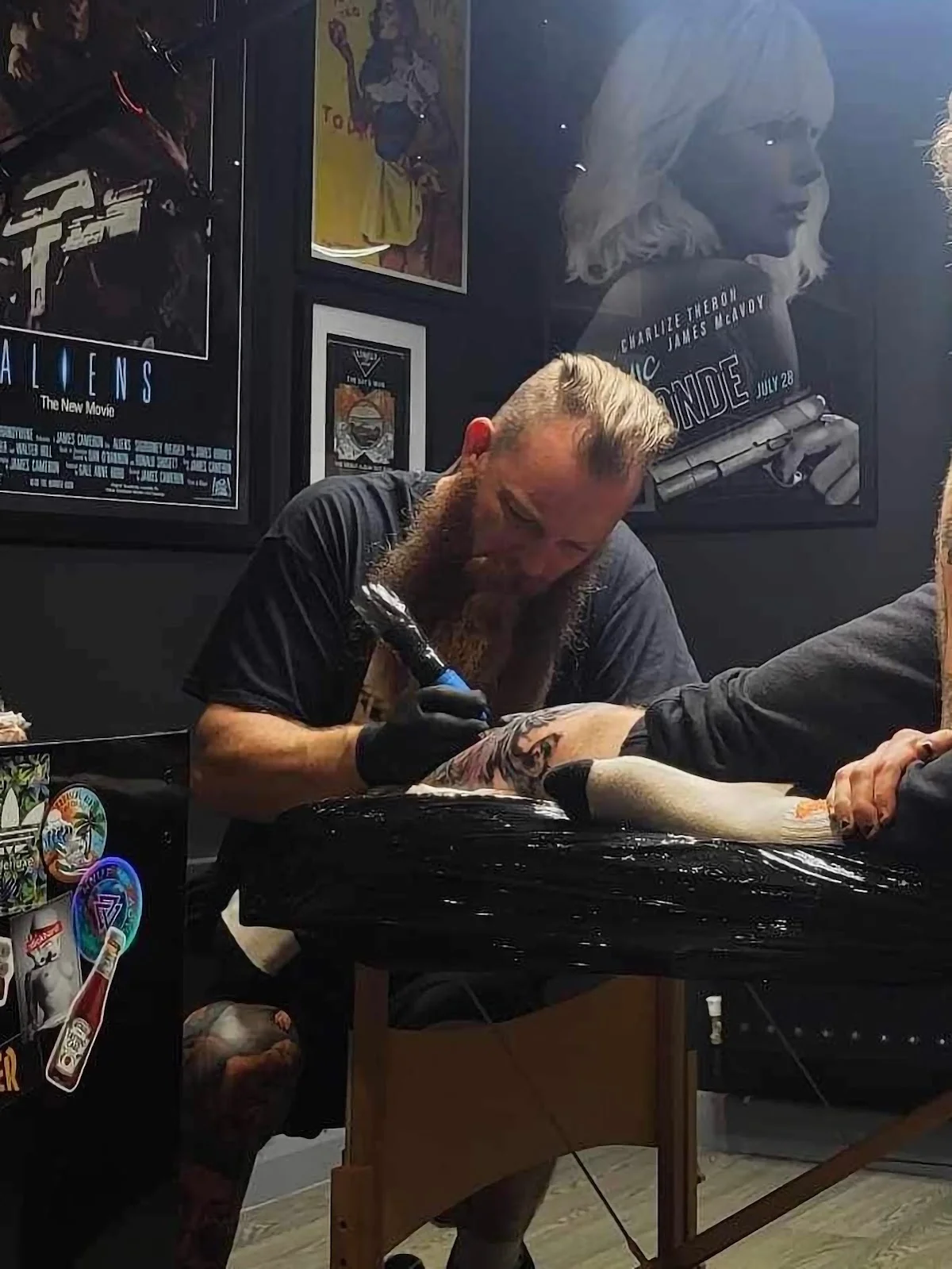 Andy Archer Tattooist tattoo shop in Grimsby, ENG