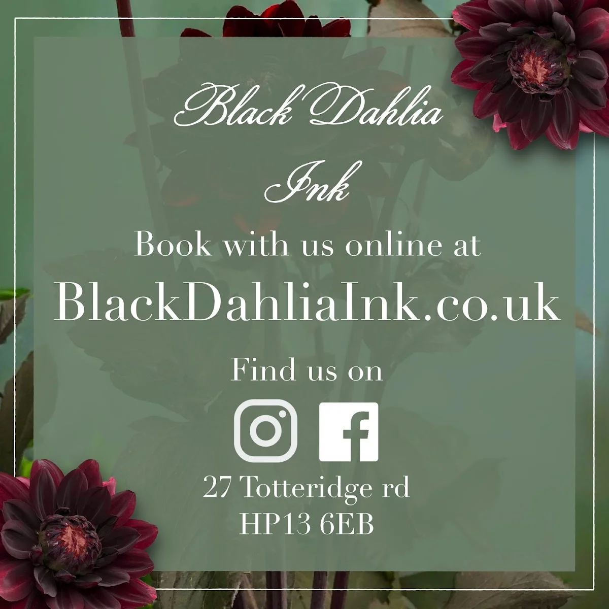 Black Dahlia Ink tattoo shop in High Wycombe, ENG