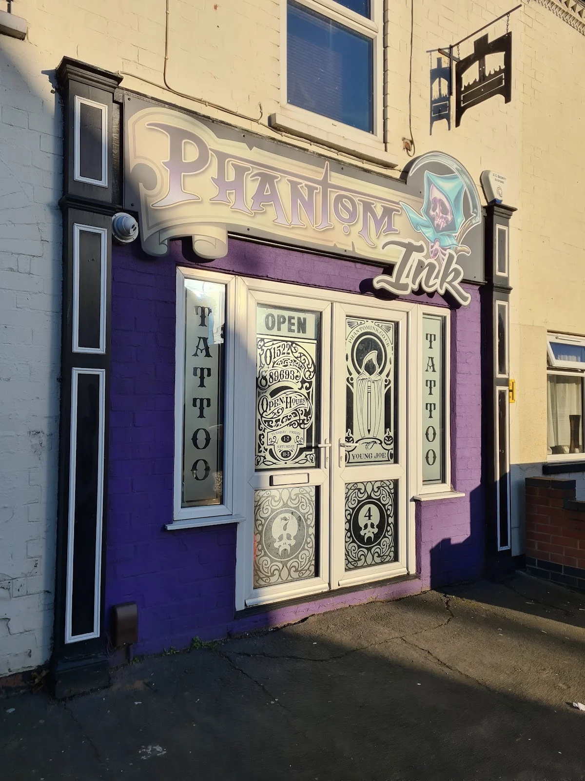 Phantom Ink tattoo shop in Lincoln, ENG