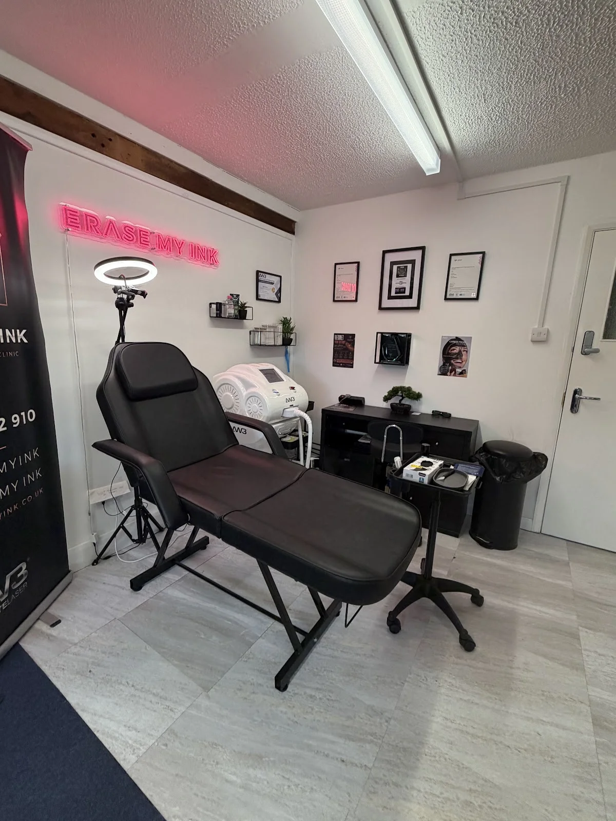 Erase my Ink tattoo shop in Chelmsford, ENG