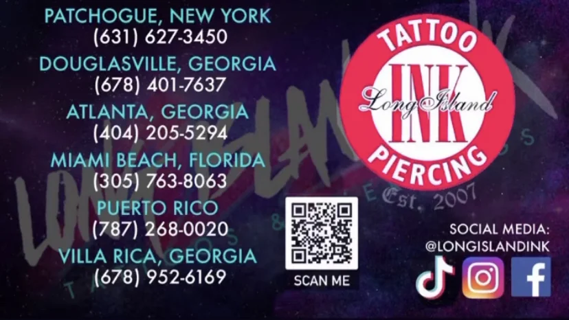 Long Island Ink Tattoos & Piercings tattoo shop in Carolina, PR