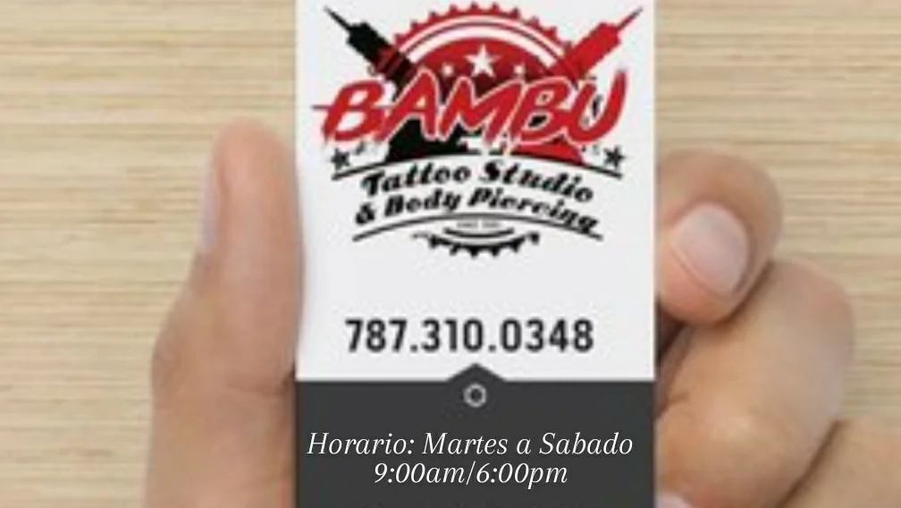 Bambú tattoo studio & bodypiercing tattoo shop in Arecibo, PR