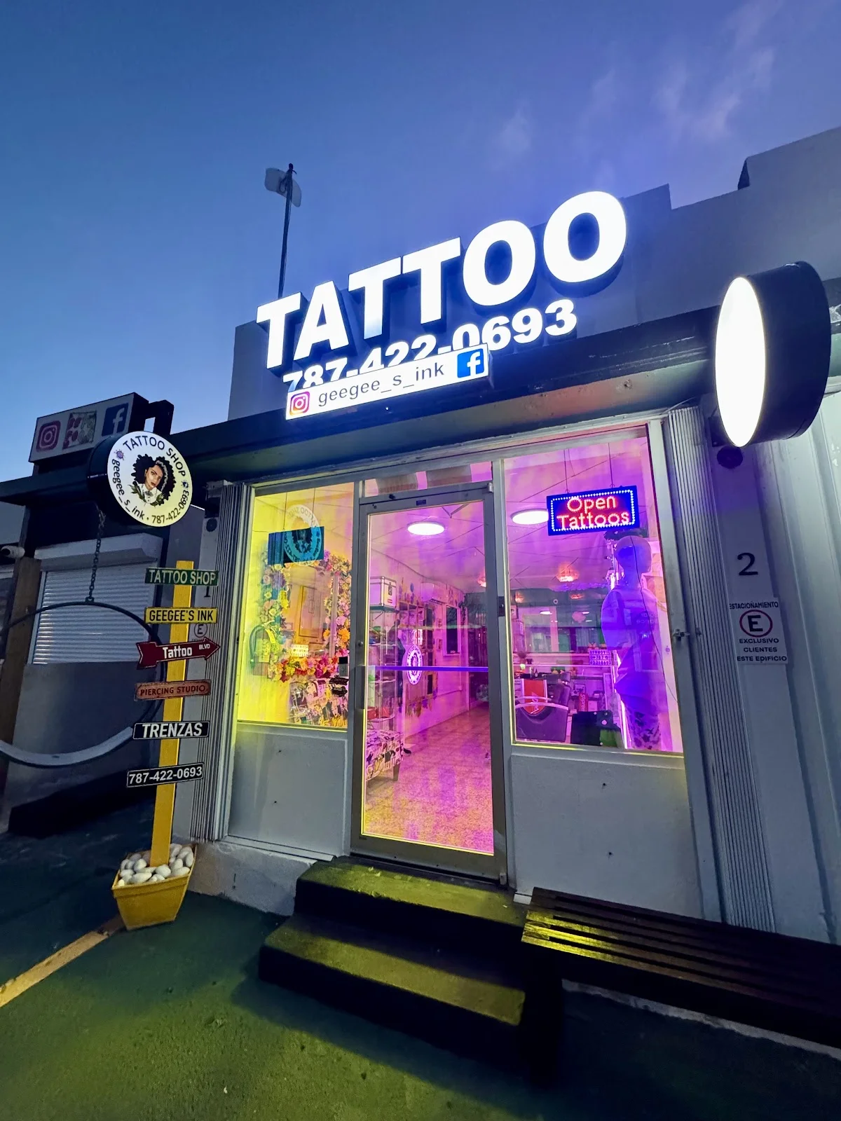 Geegee’s ink tattoo shop tattoo shop in Fajardo, PR