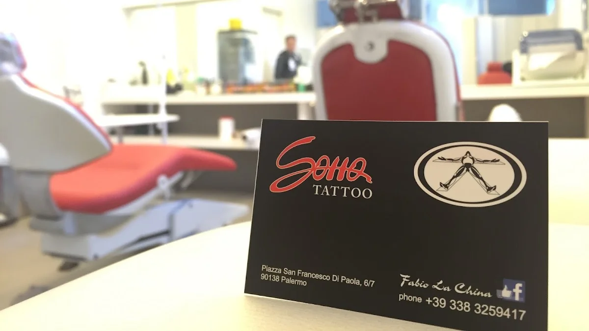 Soho Tattoo Fabio La China tattoo shop in Palermo, PA
