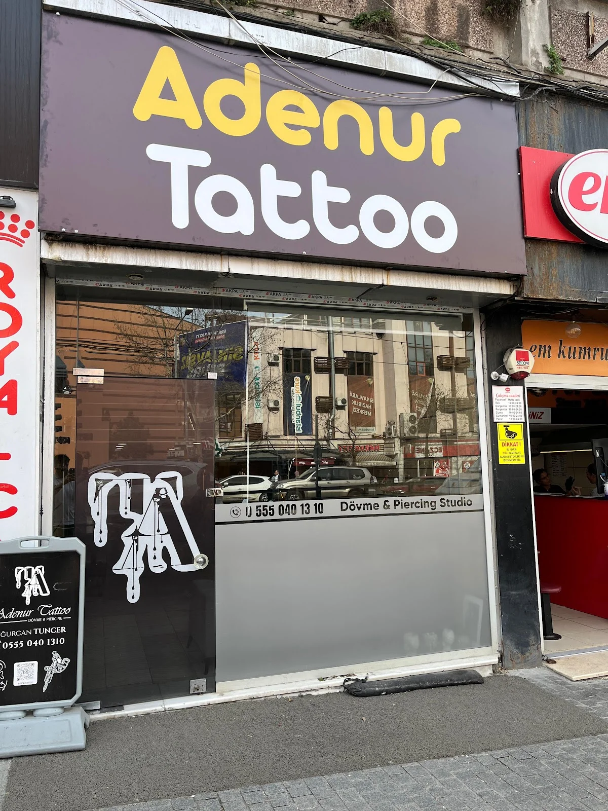 Adenur Tattoo & Piercing Zafer Plaza Studio tattoo shop in Bursa