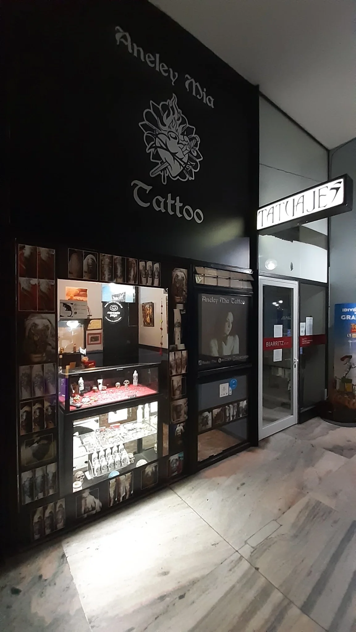 Aneley Mia Ink tattoo shop in Mar del Plata