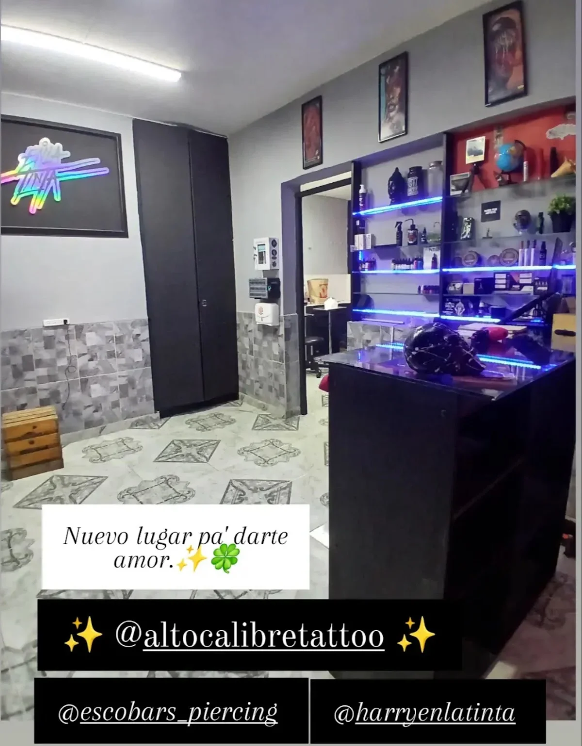 Alto Calibre Tattoo & Piercings tattoo shop in Medellín