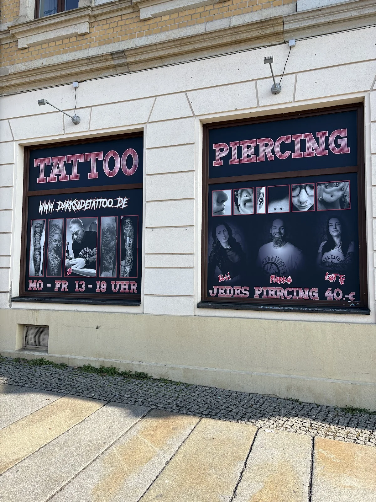 Darkside Tattoo & Piercing tattoo shop in Dresden, SN